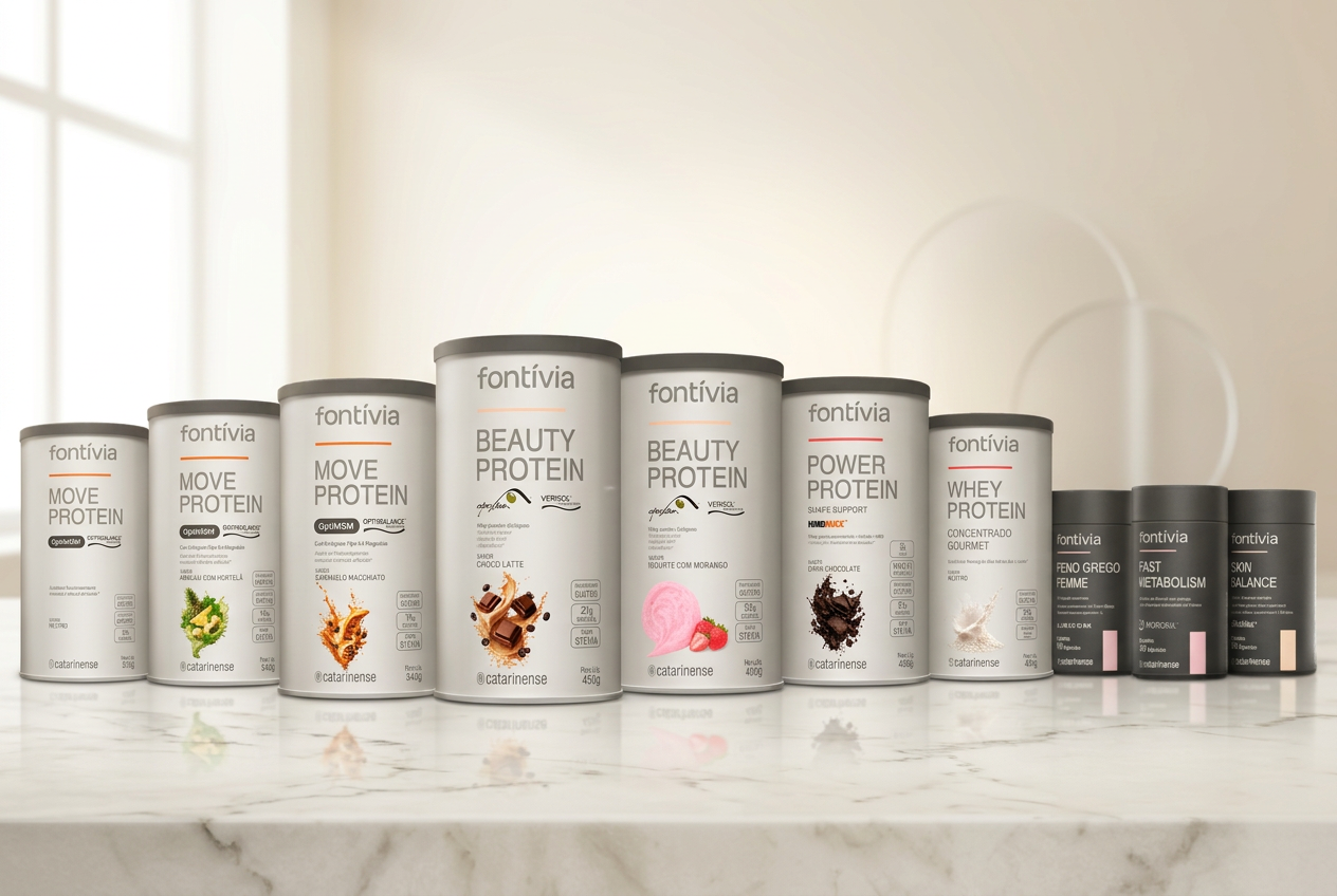 Linha completa de produtos Fontívia